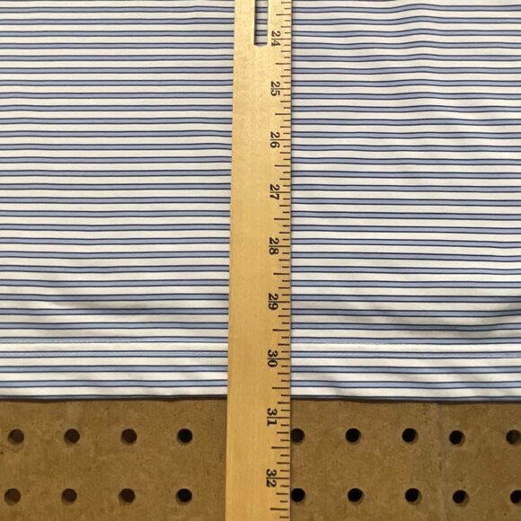 Turtleson Greystone Golf Club Polo Shirt Korea Stripes Blue & White Large Men - Picture 9 of 9